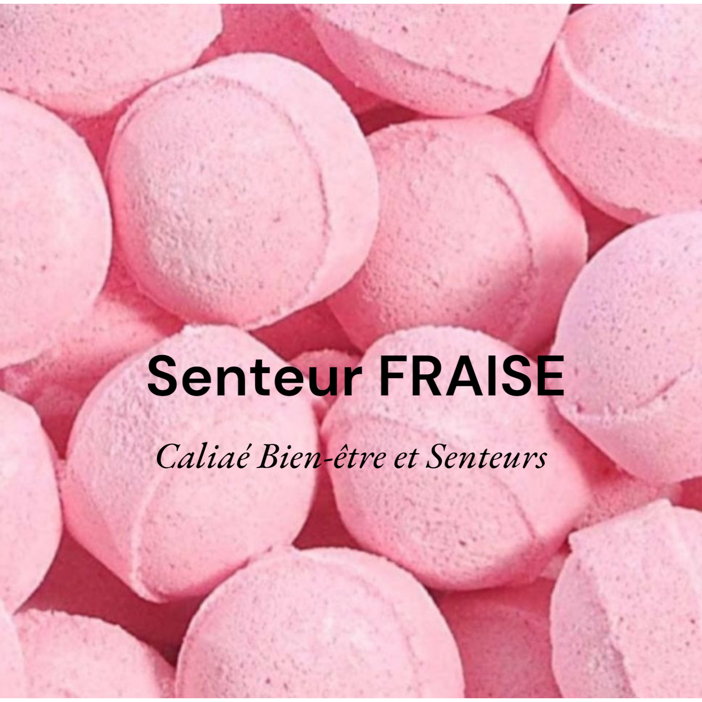 Lit de 2 Mini billes effervescentes FRAISE