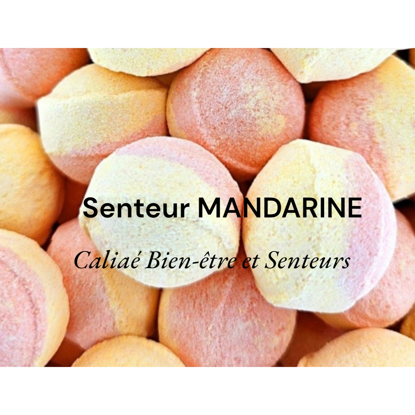 Lot de 2 MINI BILLES EFFERVESCENTES MANDARINE