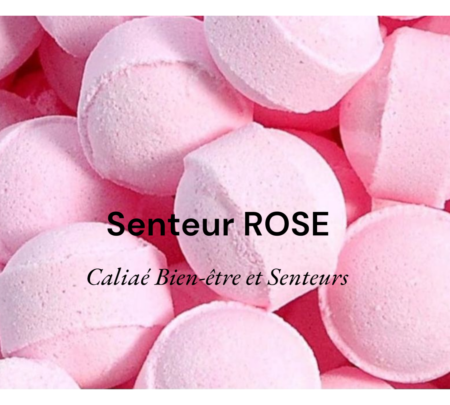 Mini-billes effervescentes parfum rose
