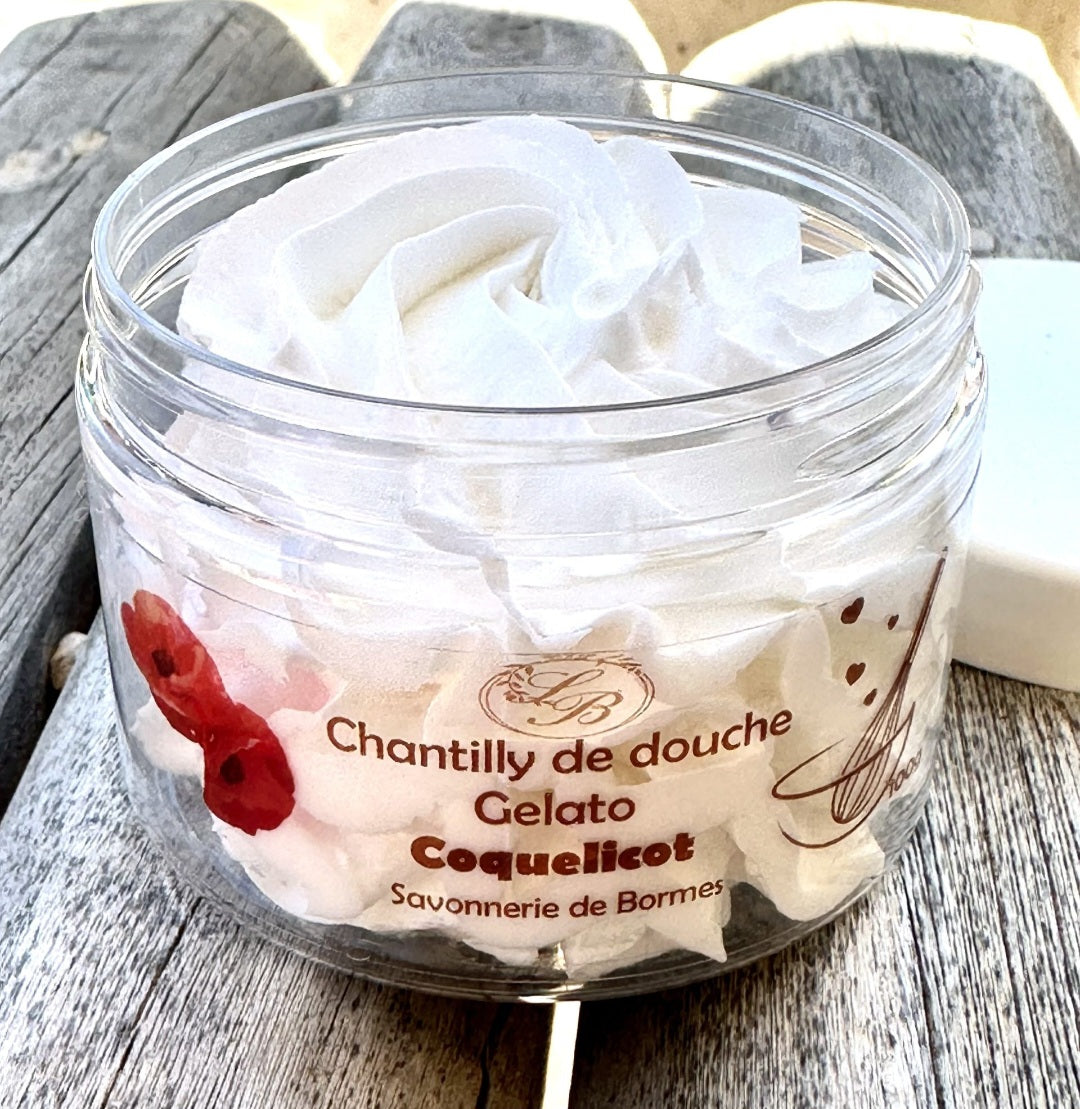 Chantilly de douche et bain COQUELICOT