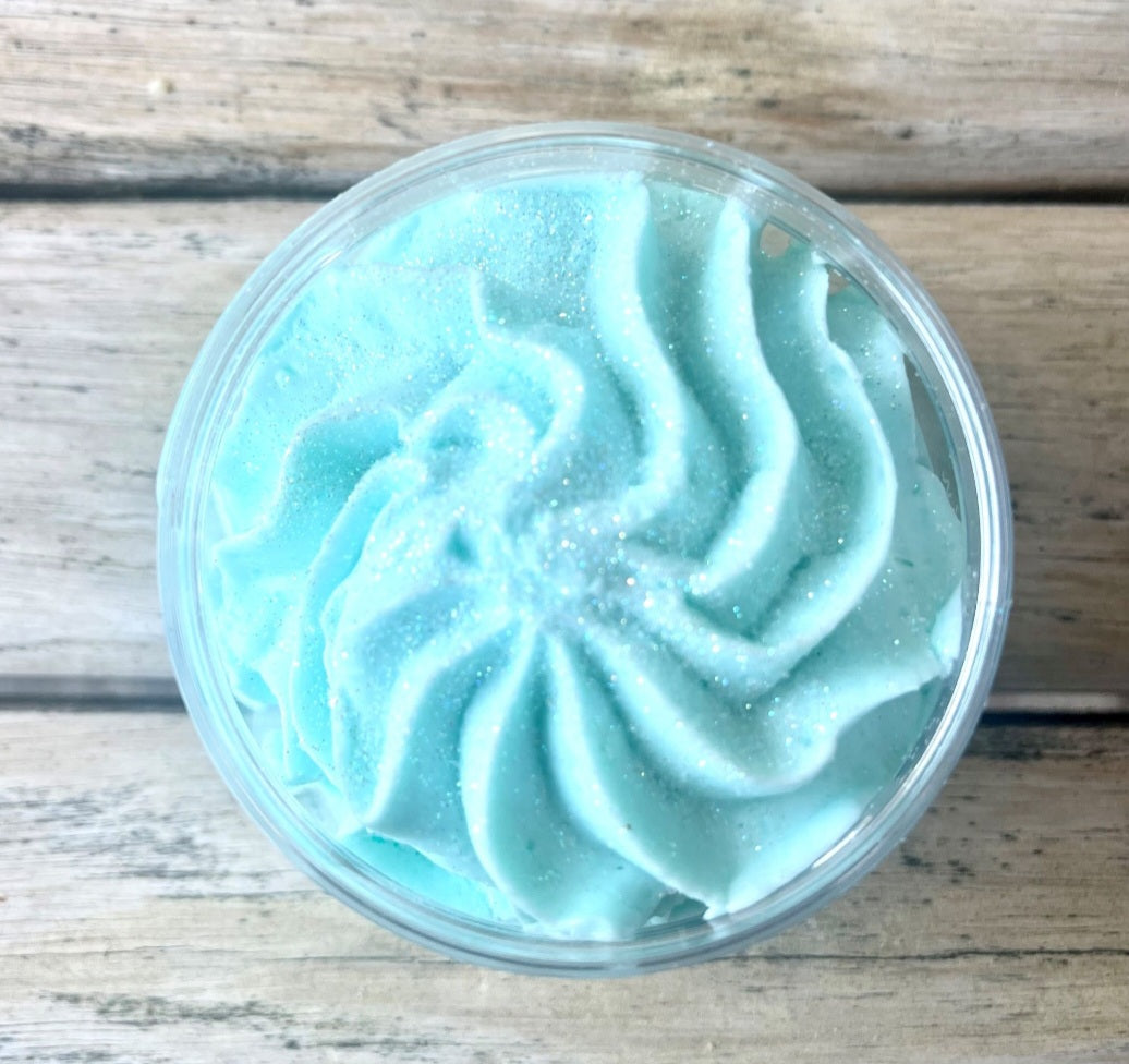Chantilly de douche et bain Blue lagoon