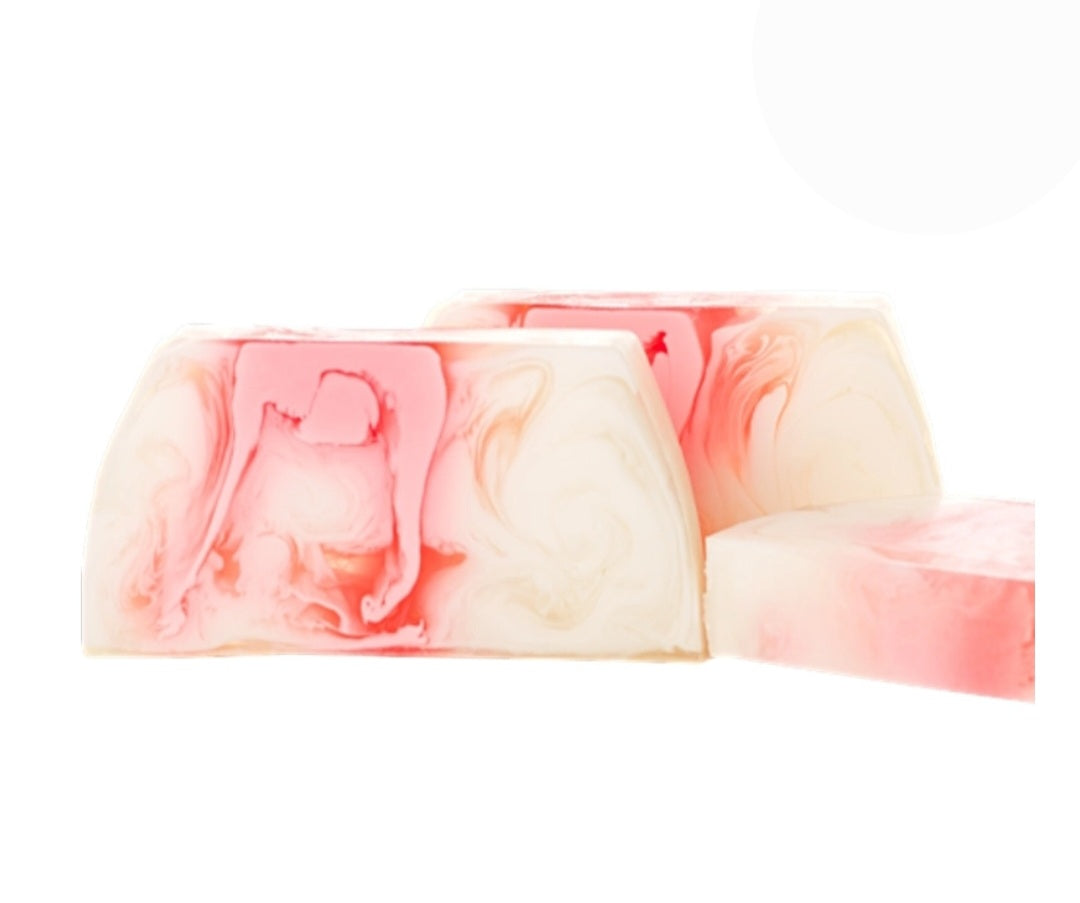 Tranche de savon glycérine FRAMBOISE