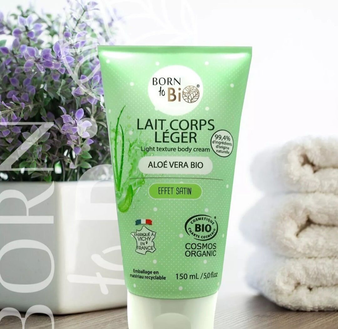 Lait corps léger Aloé vera - Certifié Bio