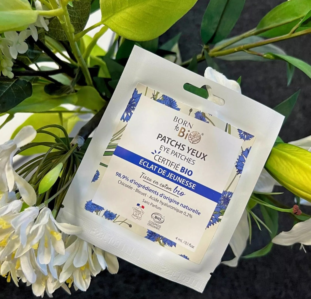 Patchs yeux Éclat de Jeunesse en coton - Certifiés Bio