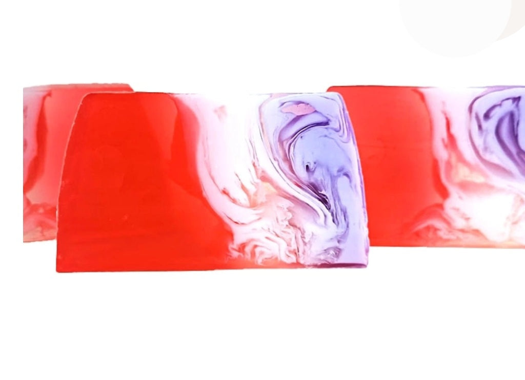Tanche de savon glycérine violette