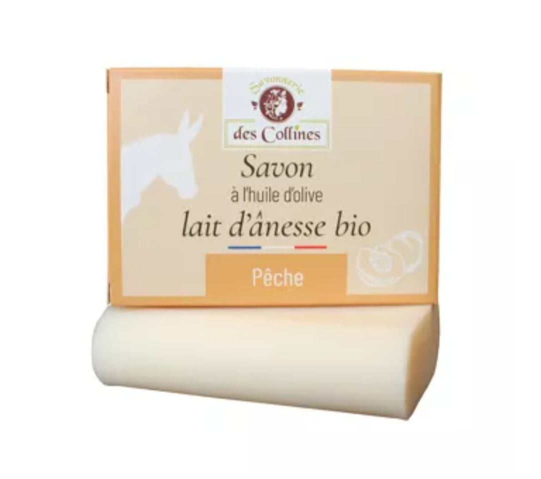 Savon au lait d'ânesse Pêche