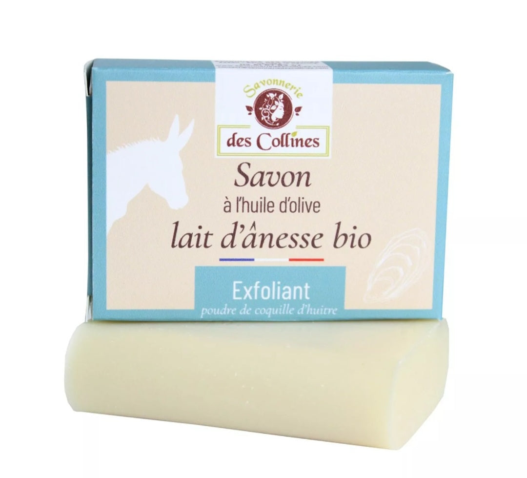 Savon exfoliant au lait d'ânesse