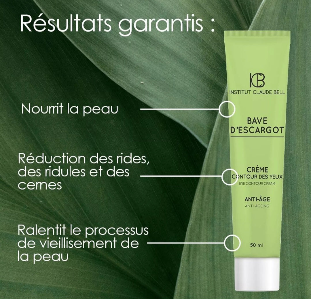 Crème contour des yeux - bave d'escargot