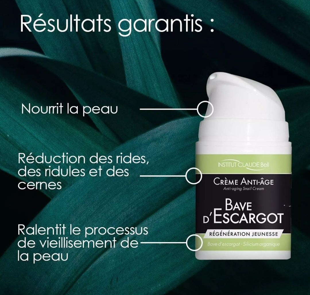 Crème anti-âge - BAVE D'ESCARGOT