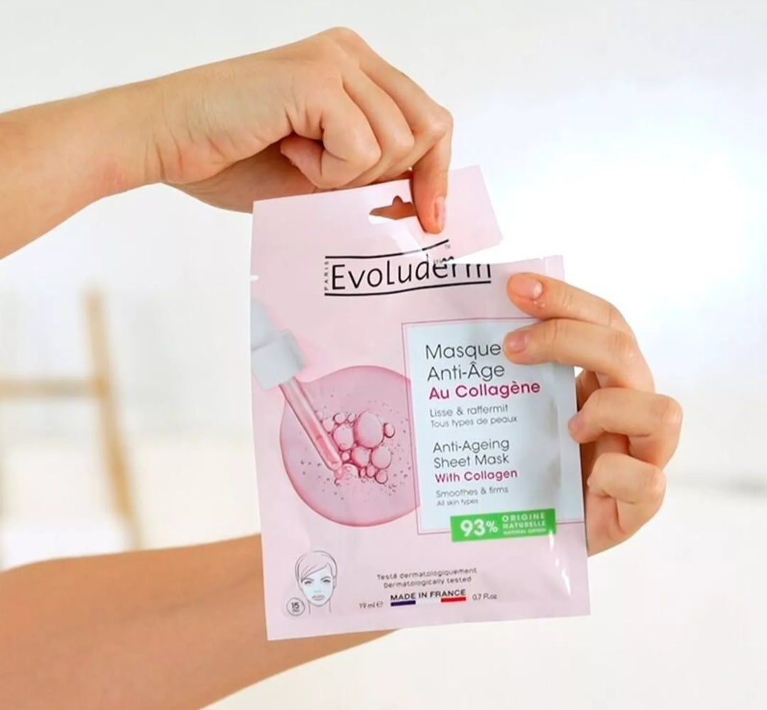 Masque Tissu Anti-Âge au Collagène