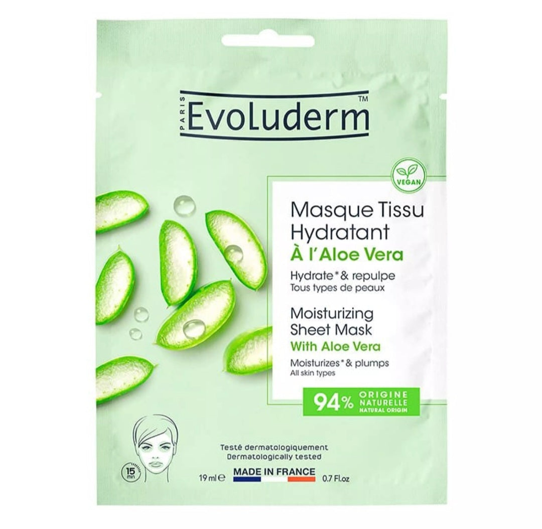 Masque Tissu Hydratant à l'Aloe Vera