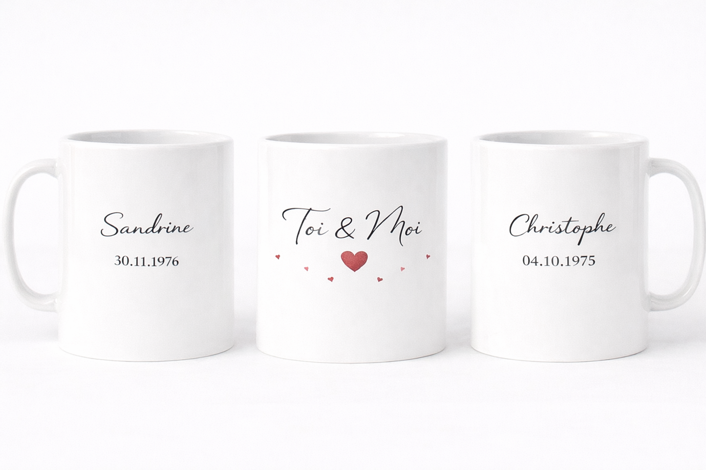 Mug TOI ET MOI personnalisable PRENOM ET DATE