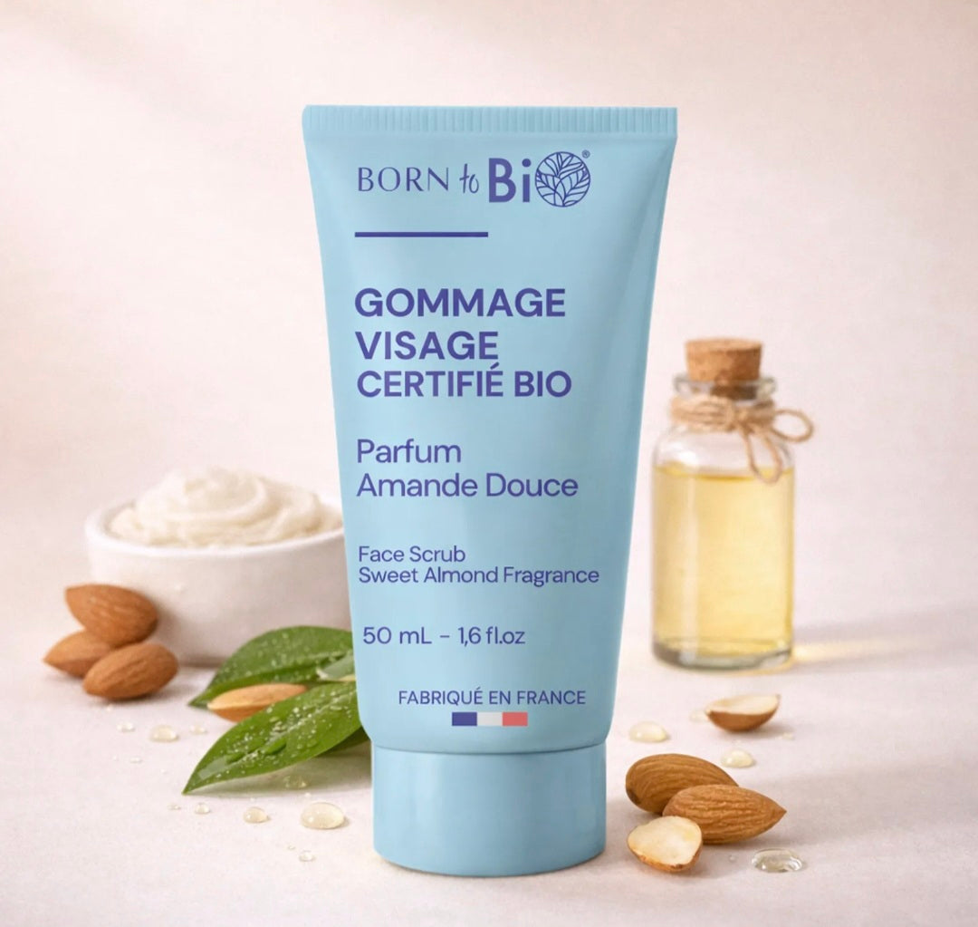 Gommage visage Peaux normales à sèches Amande douce Argan