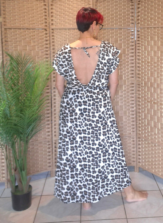 Robe LOLA NOIR léopard