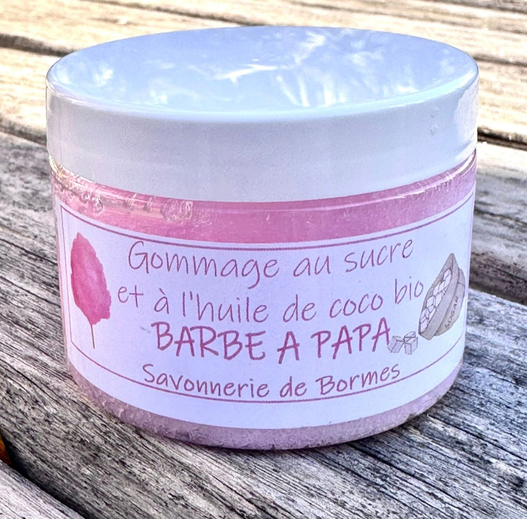 Gommage au sucre et à l’huile de coco bio BARBE A PAPA