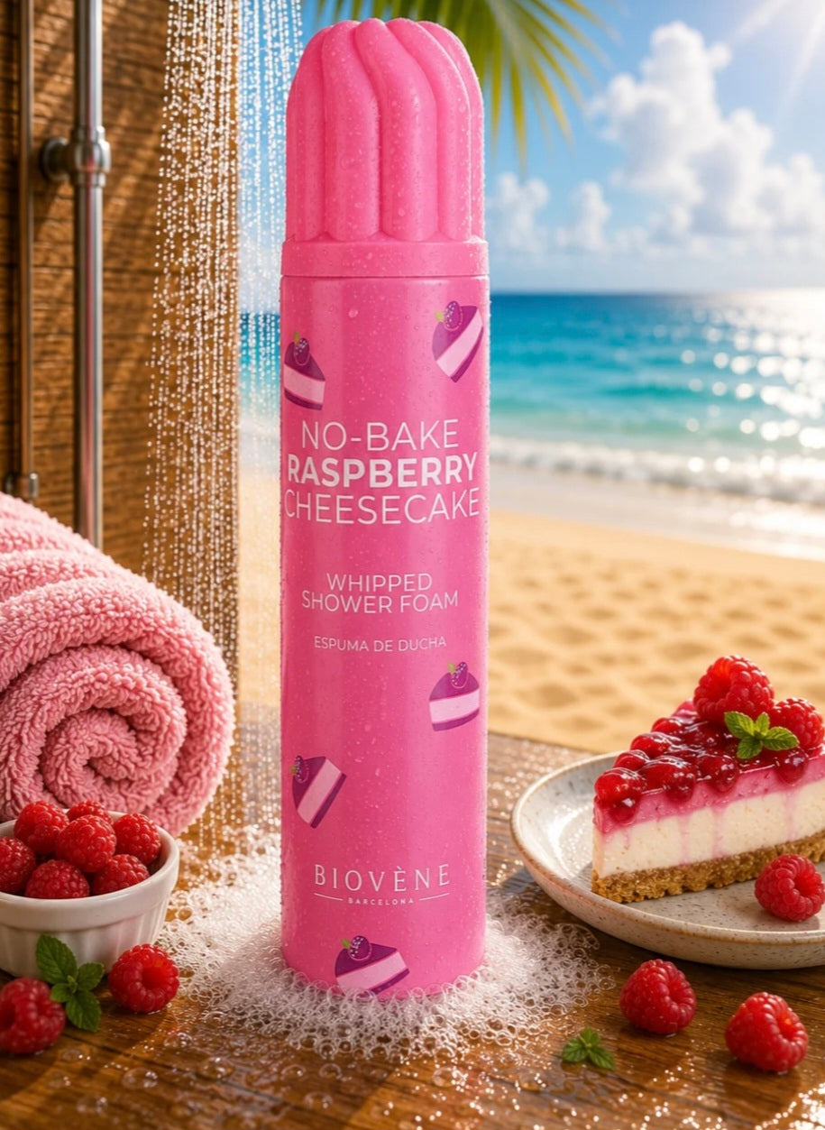 Mousse de Douche Cheesecake à la framboise