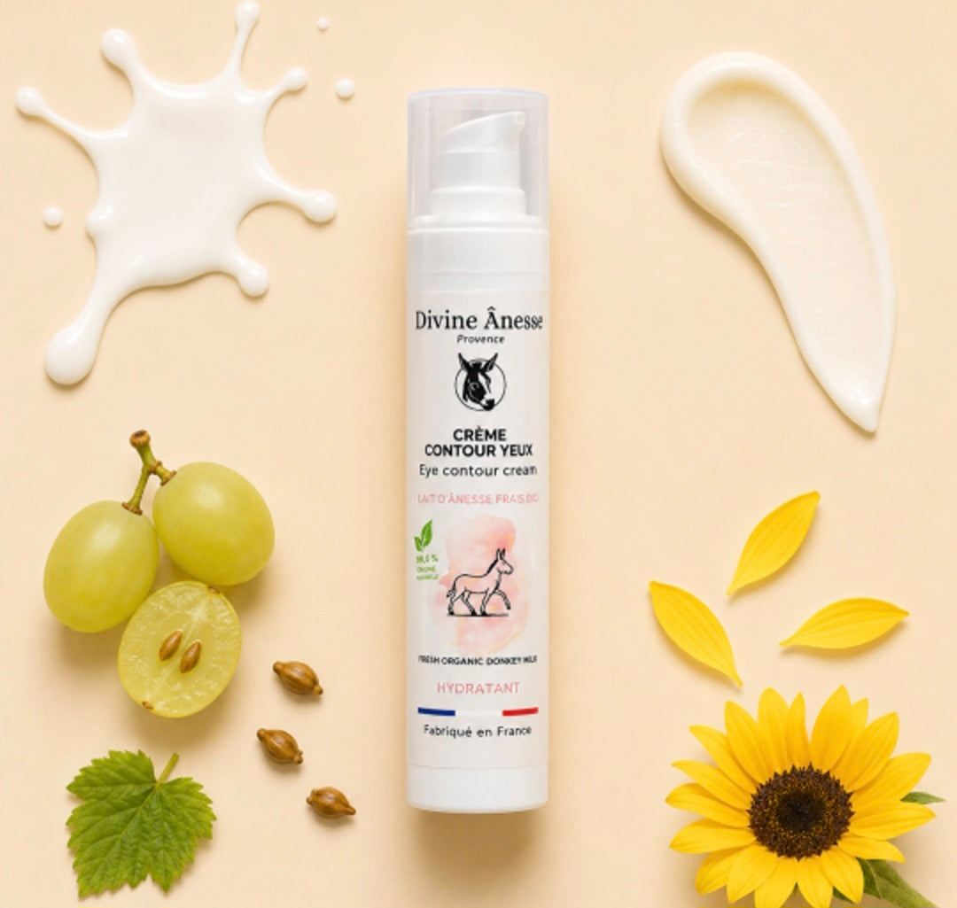 Crème contour de yeux au lait d'ânesse
