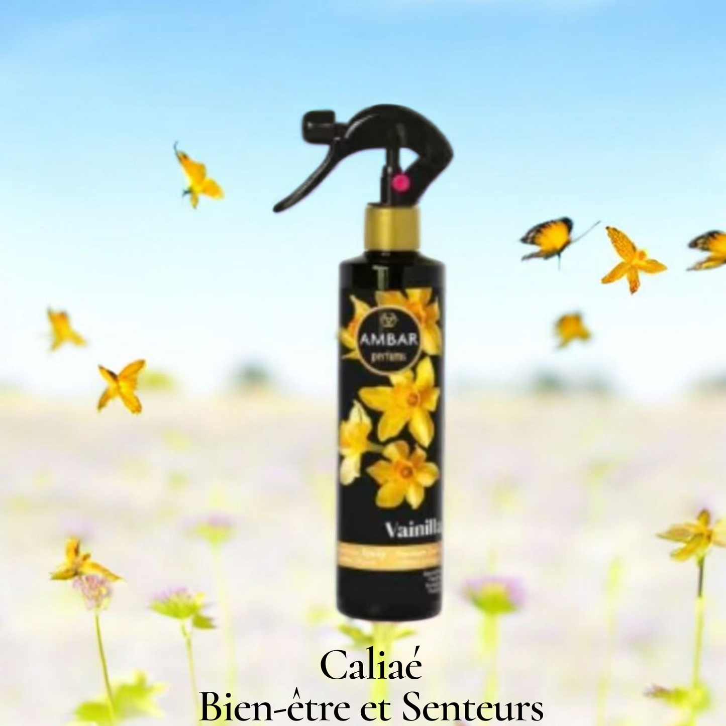 SPRAY MAISON LINGE ET VOITURE AMBAR VANILLE