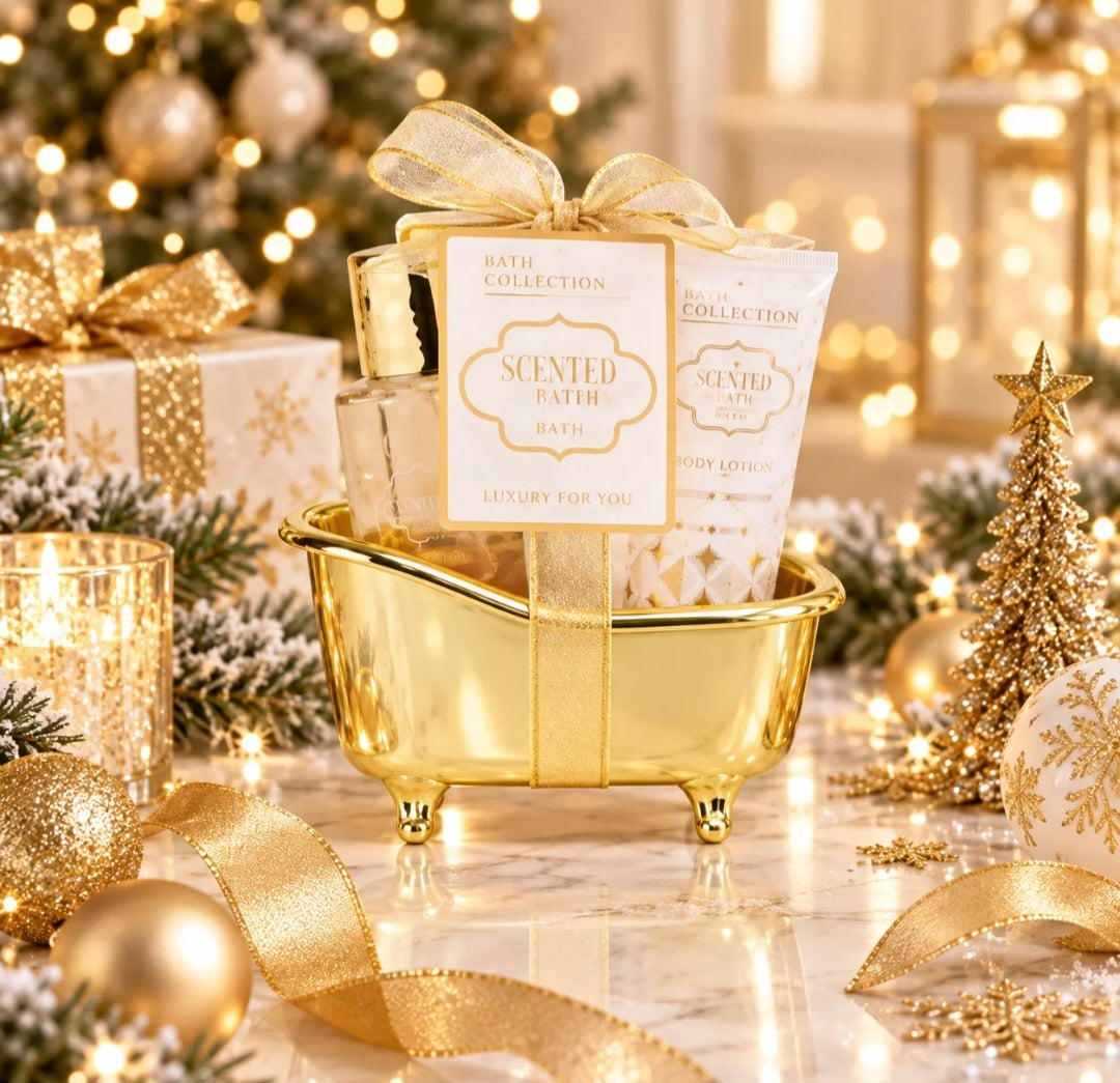 Coffret de Bain Bain Parfumé Or
