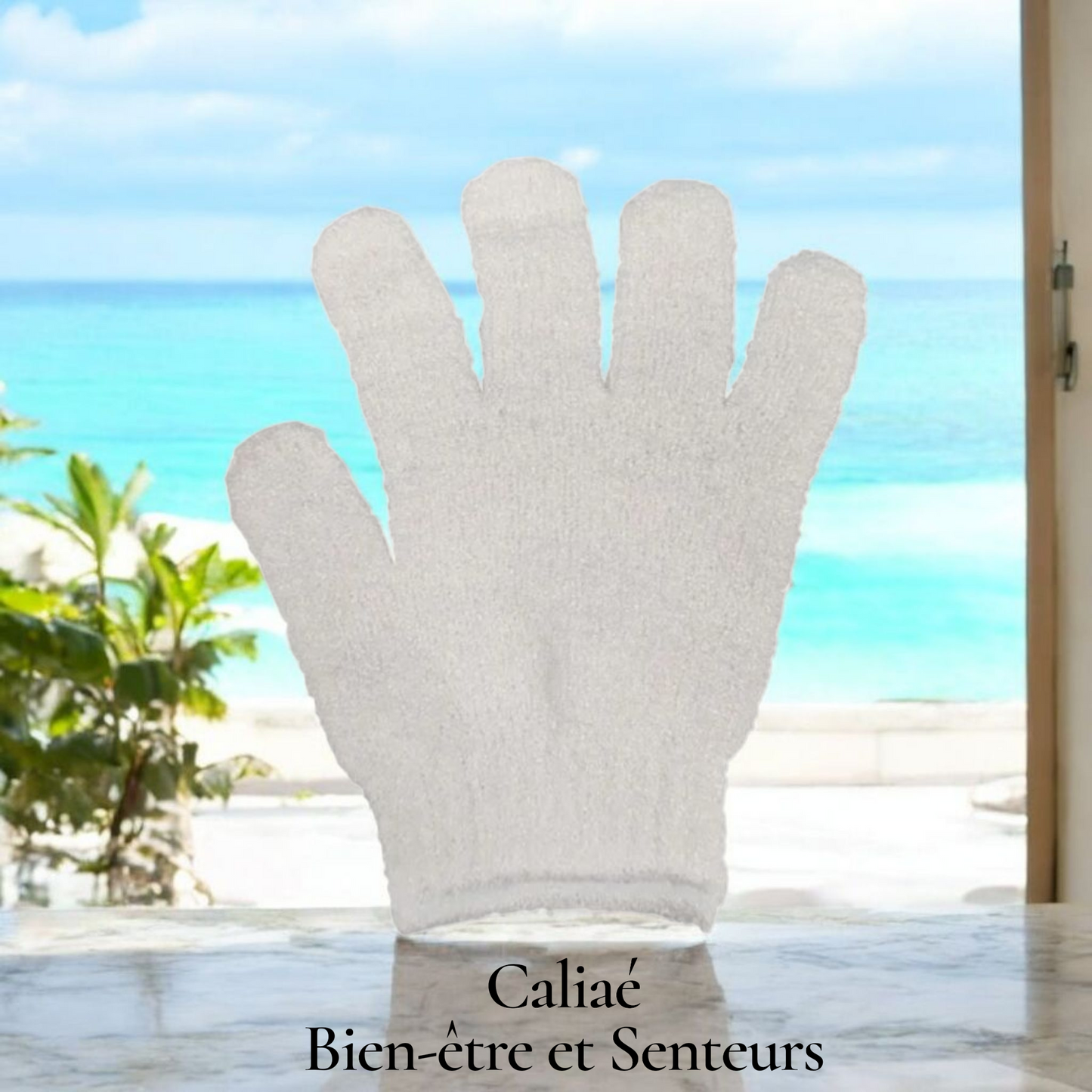 Gant de gommage BLANC