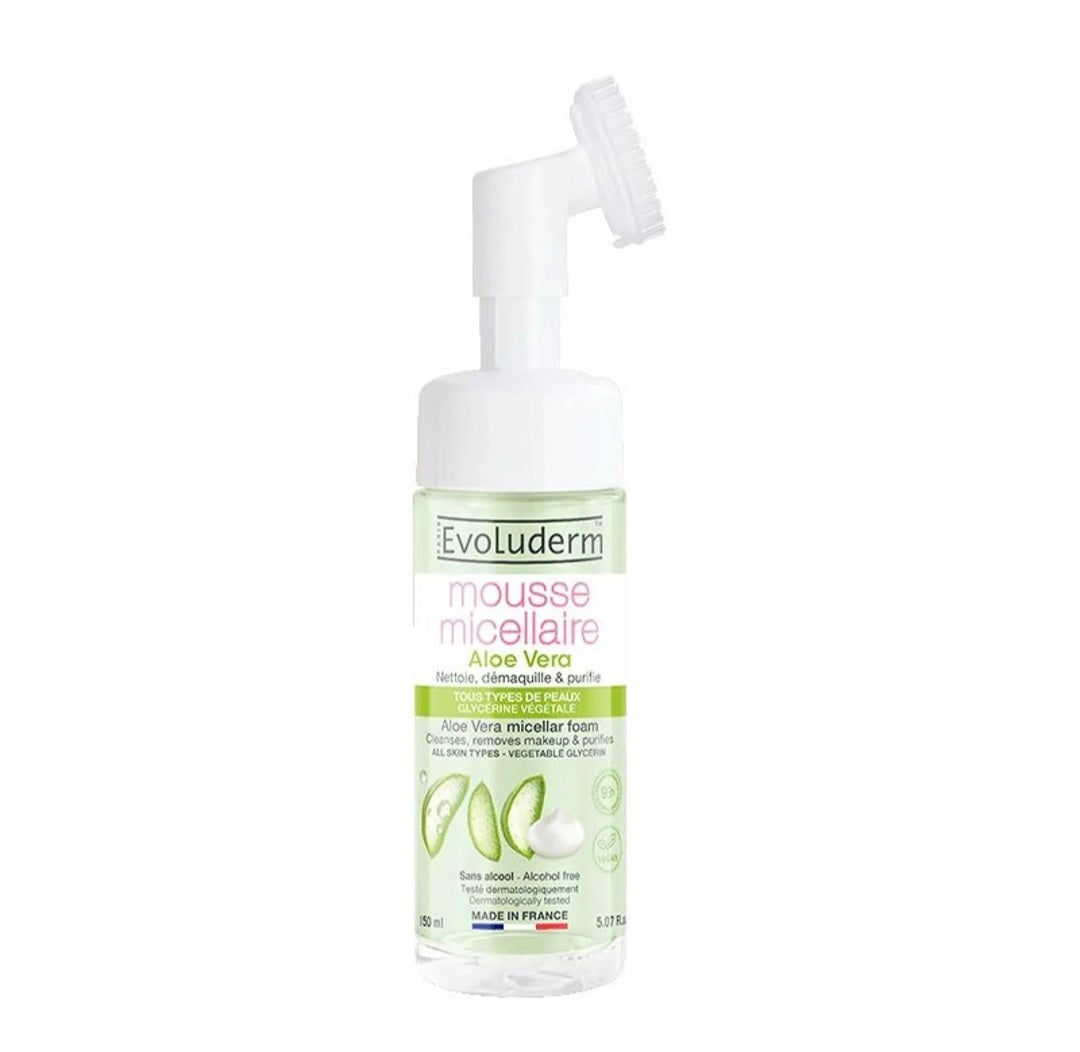 Mousse Micellaire Aloe Vera - 150ml - 93% d'Ingrédients d'Origine Naturelle