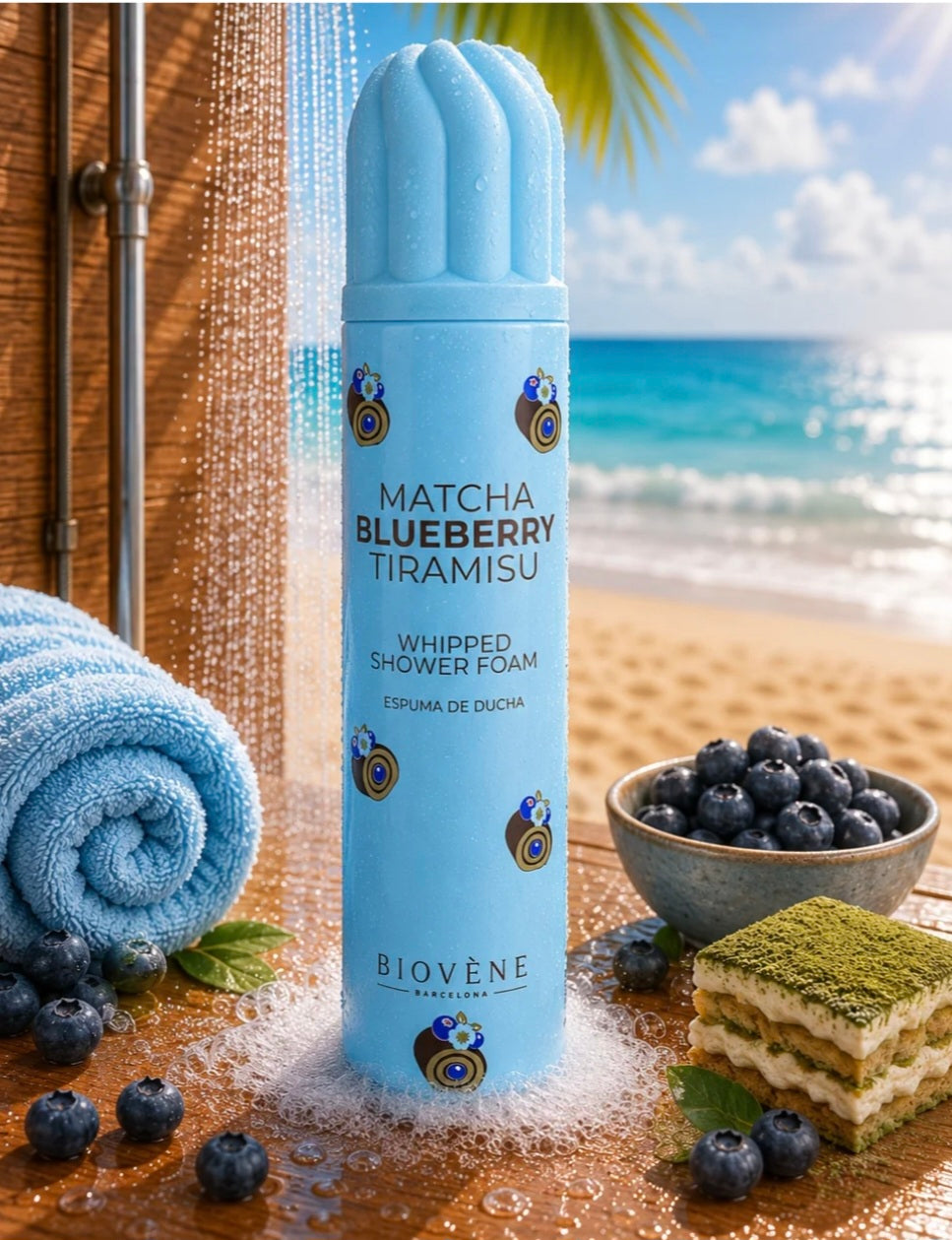 Mousse de douche Matcha Myrtille & Tiramisu