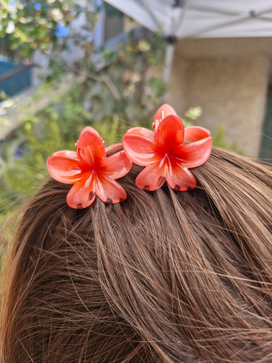 Petite pince fleur SAUMON