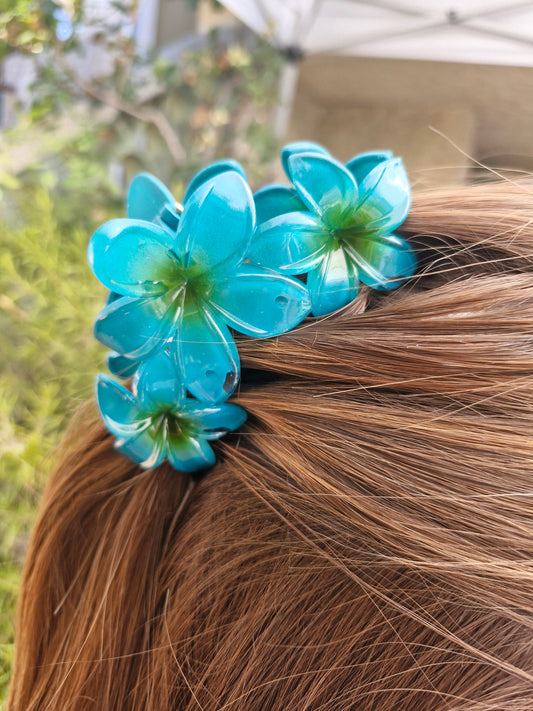 Grande pince fleur BLEU