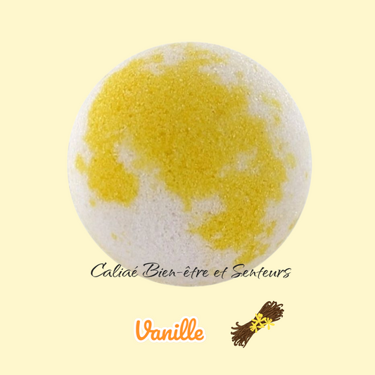 Boule de bain 45g bicolore parfum Vanille