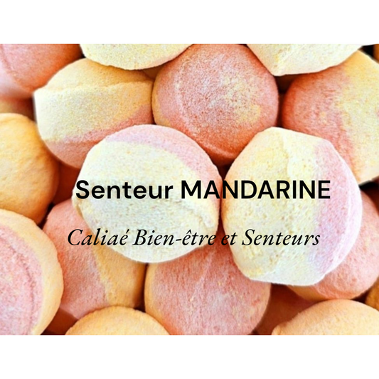 Lot de 2 MINI BILLES EFFERVESCENTES MANDARINE