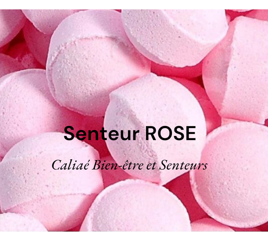 Mini-billes effervescentes parfum rose