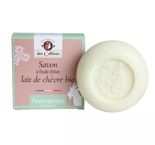 Savon lait de chèvre Peaux grasses / huile de noisette