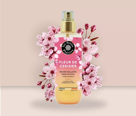 BRUME PARFUMÉE PAILLETÉE - "Fleur de Cerisier" - Sans Alcool (200ml)