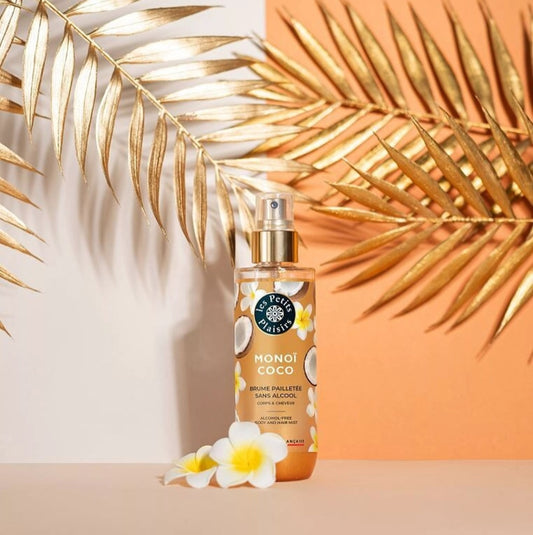 BRUME PARFUMÉE PAILLETÉE - "Monoï Coco" - Sans Alcool (200ml)