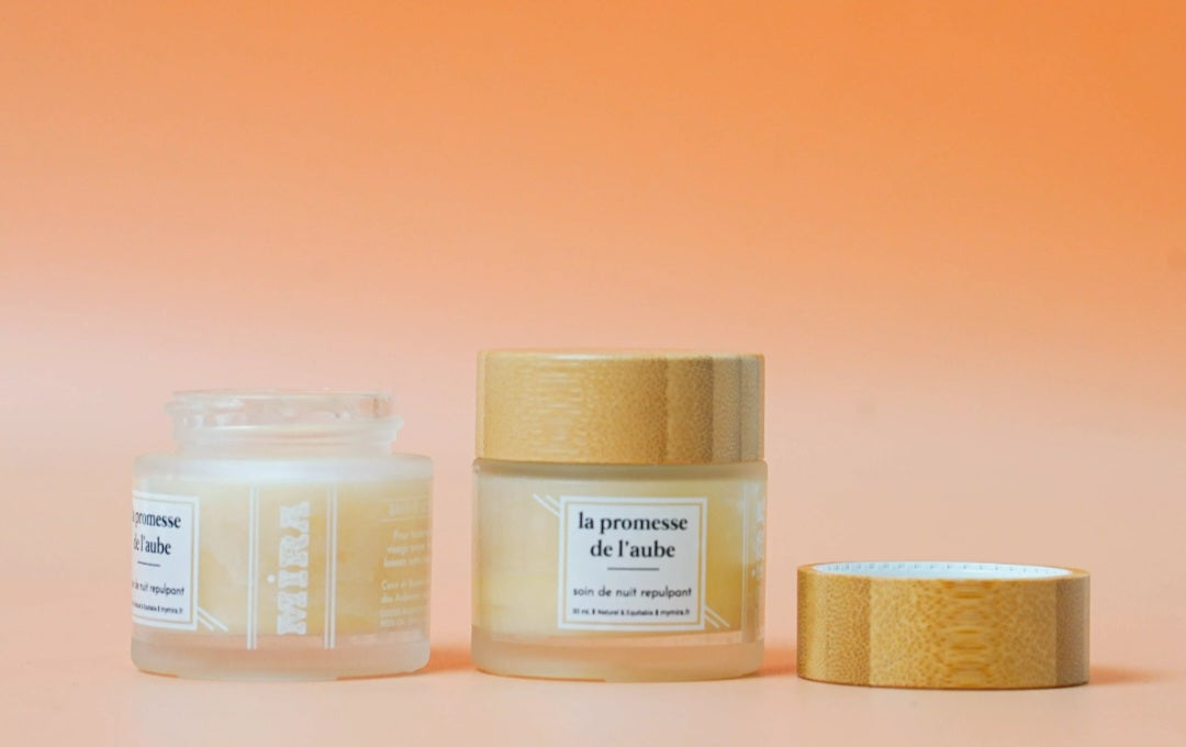 La Promesse de L'aube - Baume de nuit repulpant à l'huile de cocon, baobab et huile essentielle de pamplemousse - Visage - Réparateur, régénérant, fini non gras