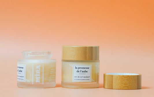 La Promesse de L'aube - Baume de nuit repulpant à l'huile de cocon, baobab et huile essentielle de pamplemousse - Visage - Réparateur, régénérant, fini non gras