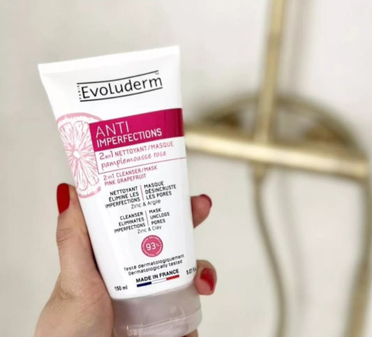 2 en 1 Nettoyant/Masque Anti-Imperfections