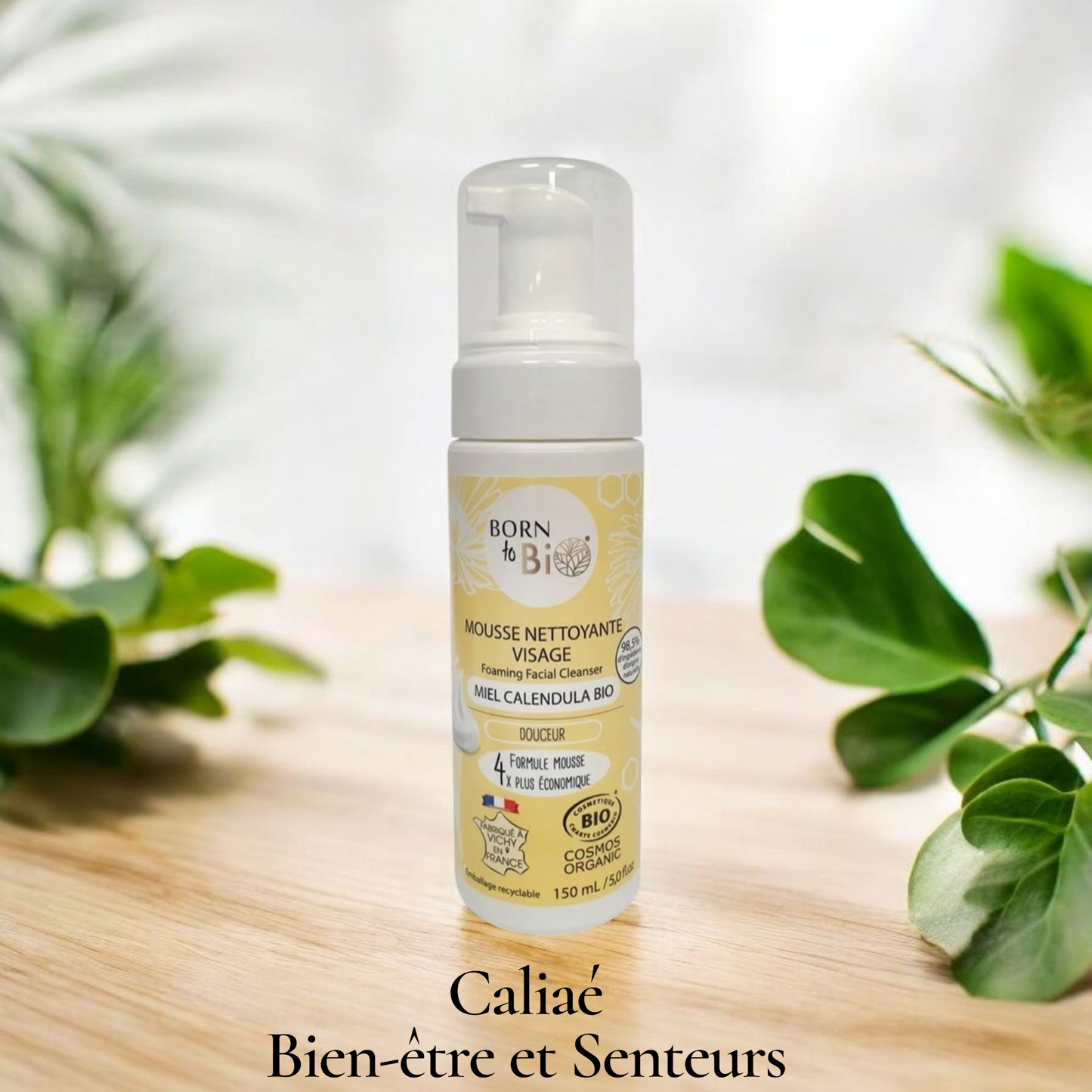 Mousse nettoyante visage Peaux sensibles Miel Calendula