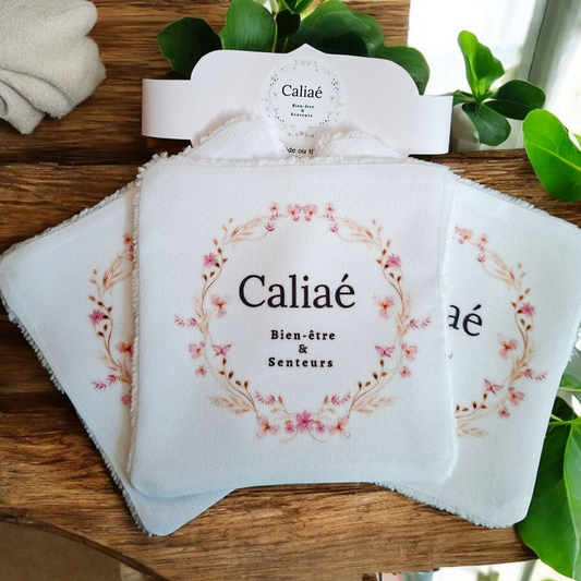 Lot de 3 Lingettes Démaquillantes Lavables – Caliaé