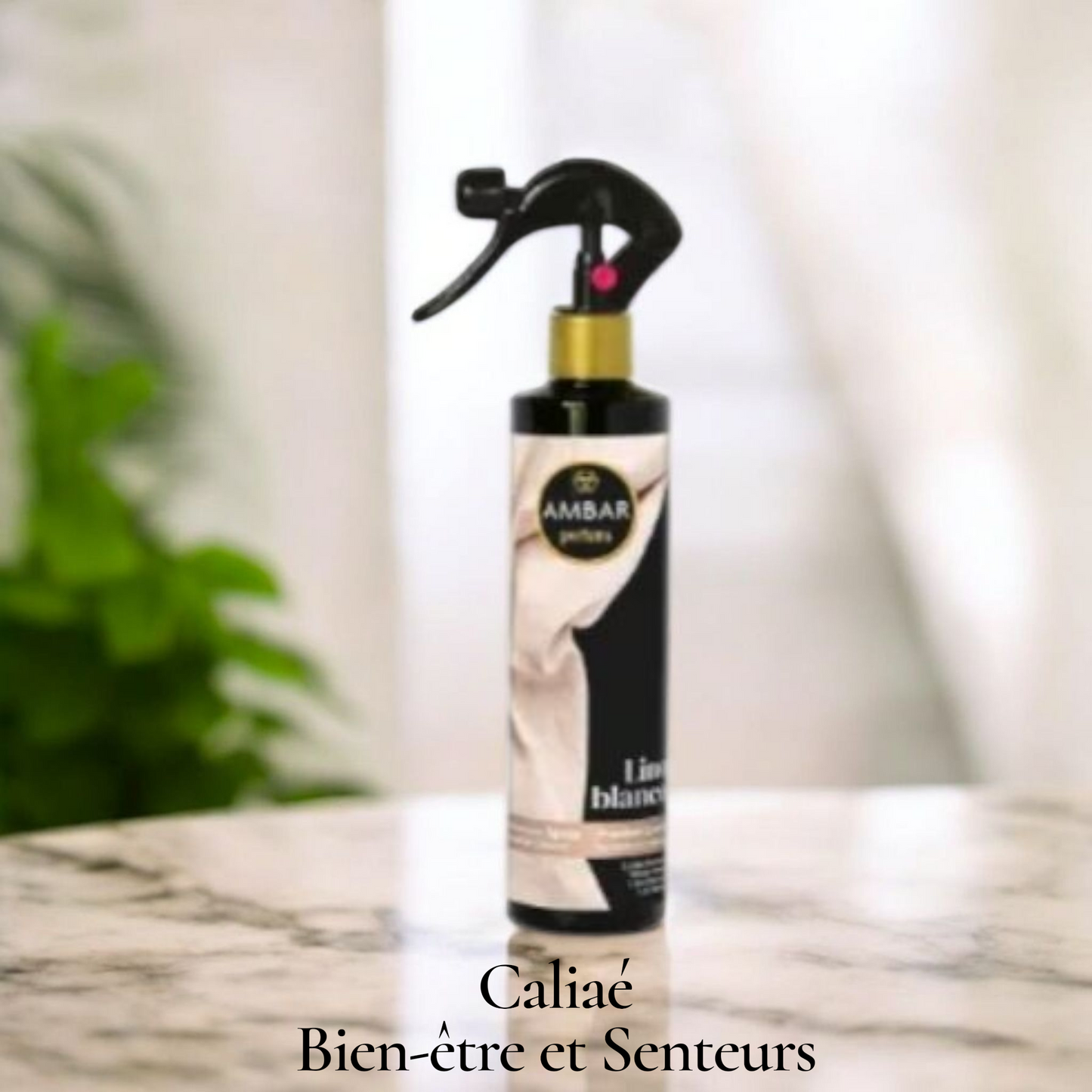 SPRAY MAISON LINGE ET VOITURE AMBAR LIN BLANC
