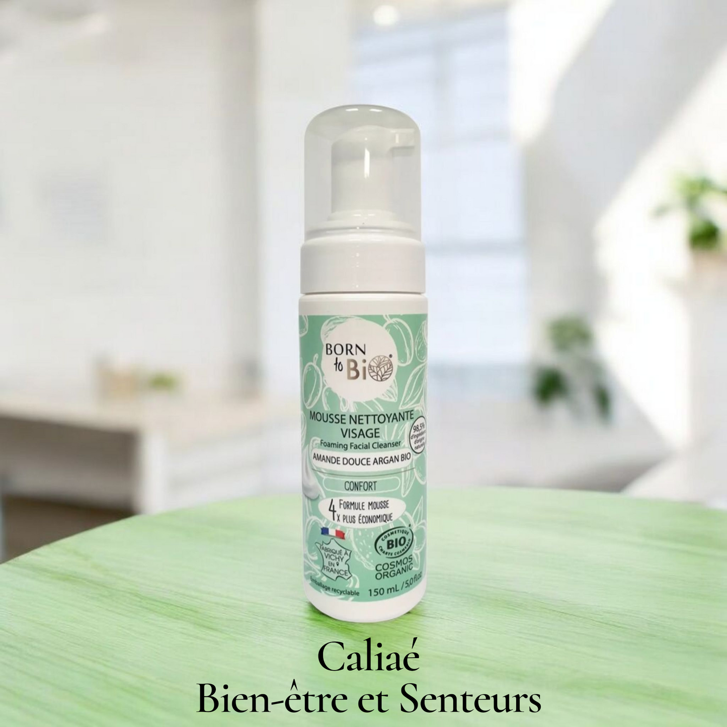 Mousse nettoyante visage Peaux normales à sèches Amande douce Argan