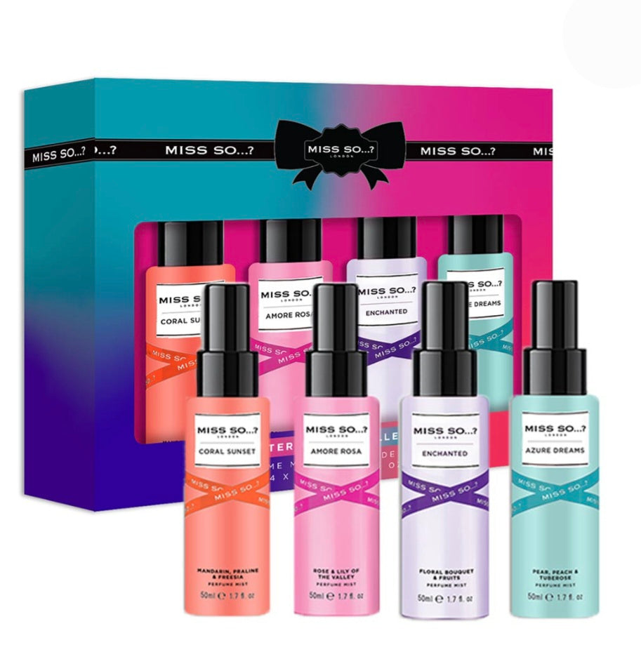 Coffret 4 Mini Brumes Miss So Méditerranée