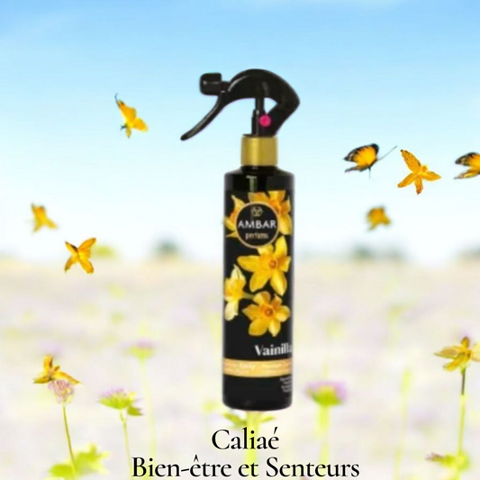 SPRAY MAISON LINGE ET VOITURE AMBAR VANILLE