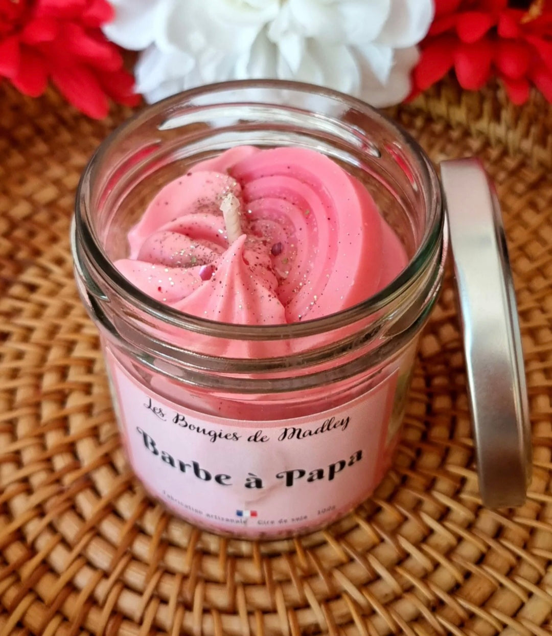 Bougie gourmande Barbe à papa
