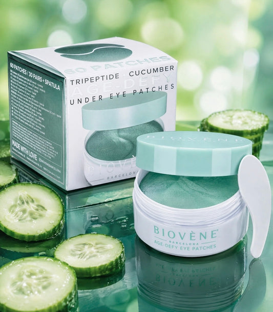 🥒 Patchs Contour des Yeux Anti-Âge – Concombre & Tripeptide