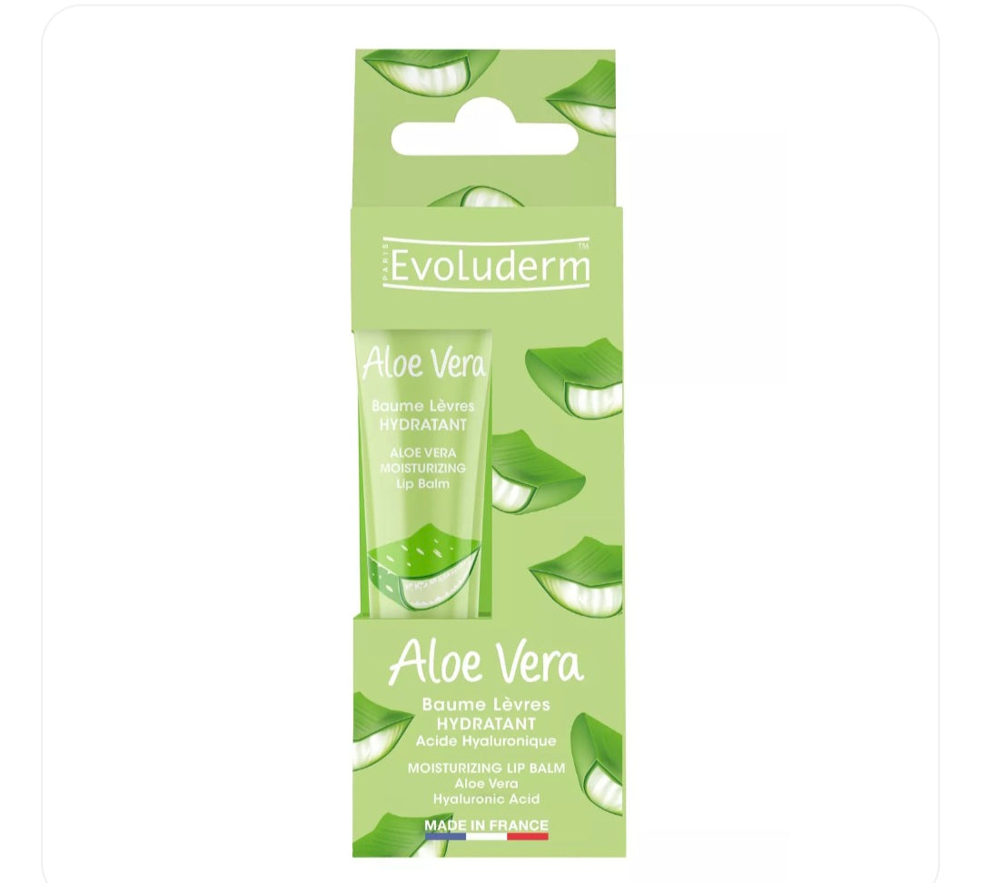 Baume Lèvres Hydratant Aloe Vera - 15ml - 98% d'Ingrédients d'Origine Naturelle