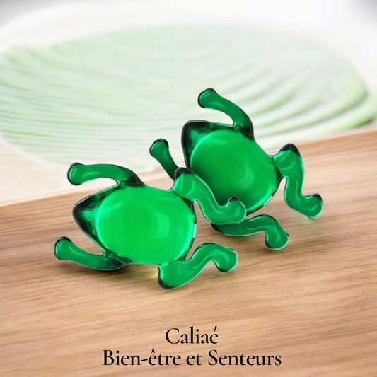 Lot de 2 perles de bain GRENOUILLE POMME