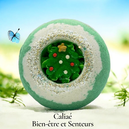 Boule effervescente 180g Sapin  de Noël