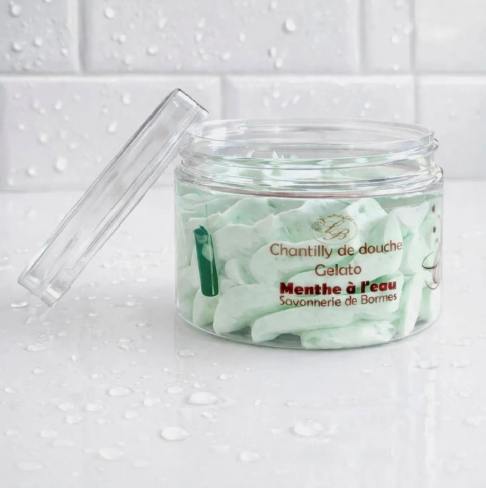 Chantilly de douche et bain  Menthe à l'eau