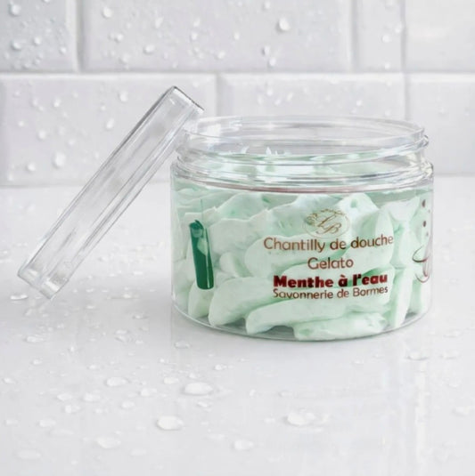 Chantilly de douche et bain  Menthe à l'eau